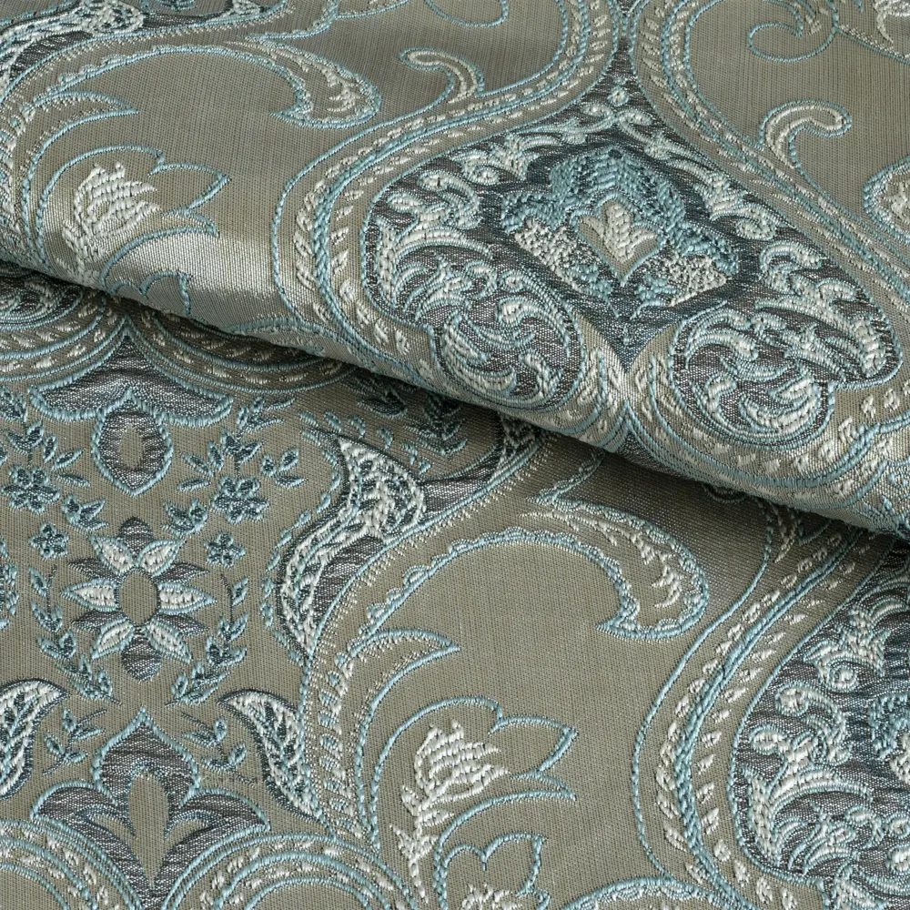 Штора на ленте Виченца 200x280 см цвет бирюзовый GARDEN STLM-2193495 - Вид №3