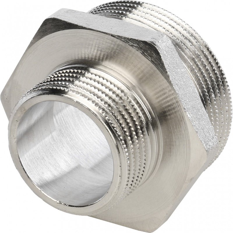 Ниппель переходной НН 1 1/2х1" никель STOUT SFT0004001121 - Вид №2