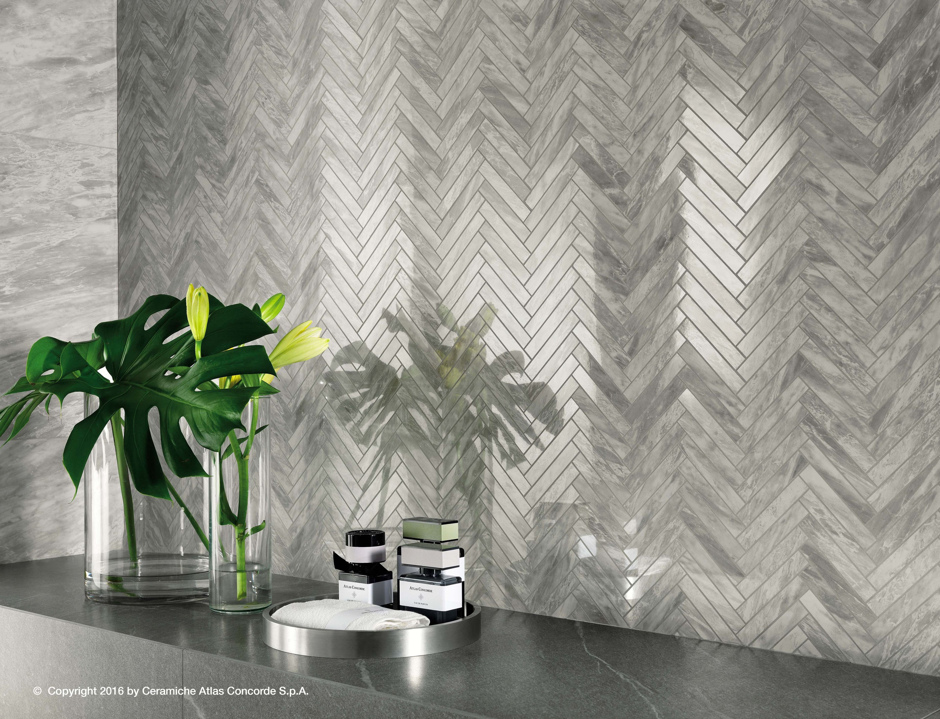 Белая паста керамическая мозаика Atlas Concorde Marvel Stone ARCH-00085175 - Вид №4