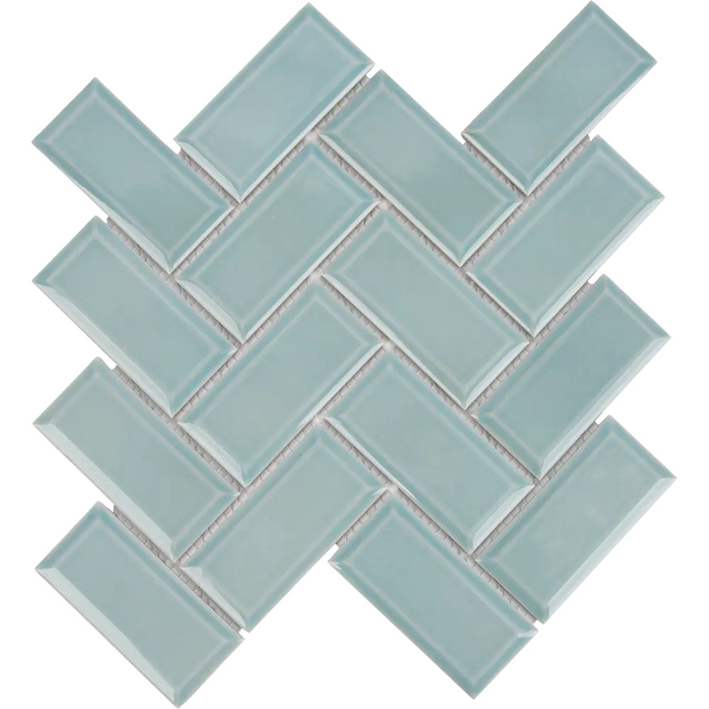 Фарфоровая мозаика ARTENS Metro в бирюзовом цвете для интерьера 82661956 STLM-0033161 - Вид №2