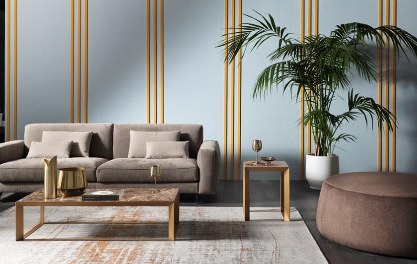 MEMEDESIGN Низкий прямоугольный мраморный журнальный столик для гостиной  Frame 120  - Вид №1