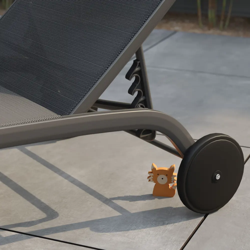 Naterial Lyra II - Шезлонг алюминиевый с текстиленом антрацит 84494096 STLM-1572477 - Вид №18