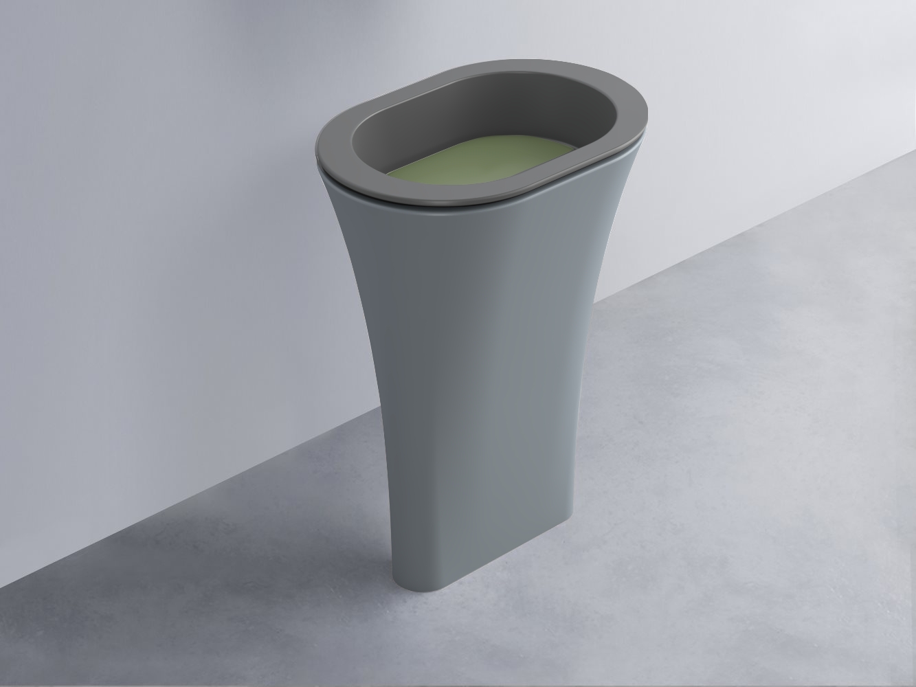 AMLA65-CM+AMPILO-AG+AMCOLO-BR Раковина Amedeo Ovale отдельностоящая cielo Enjoy + Amedeo Ceramica Cielo