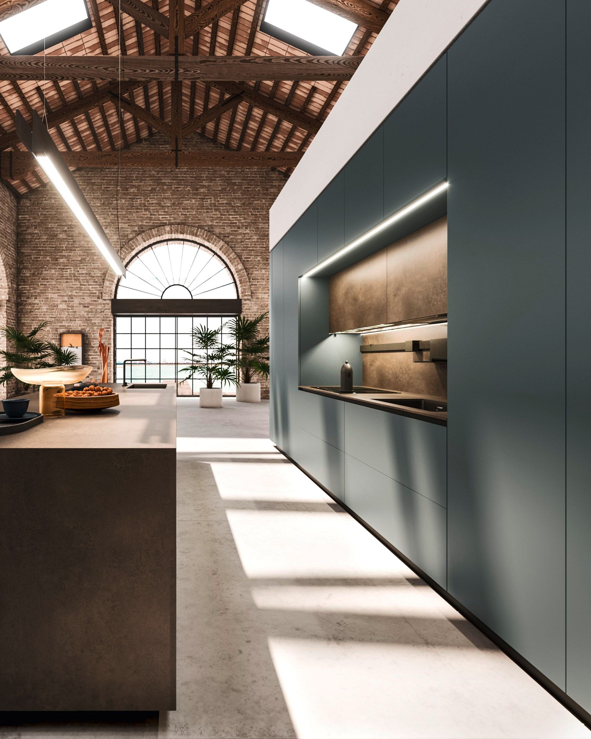 Встроенная кухня с островом Arrital Ak_Project ARCH-00022301 - Вид №4