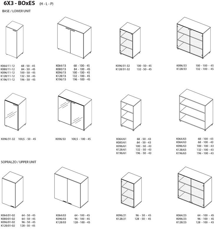 Ultom Низкая лакированная тумба для офиса с распашными дверцами Boxes sun-id-1412504 - Вид №1