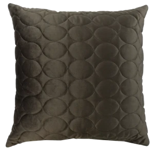 Подушка Овалы 50x50 см цвет шоколад 88110697 STLM-2072640