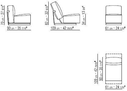 Flexform Кресло Recliner из кожи A.b.c sun-id-1439306 - Вид №4