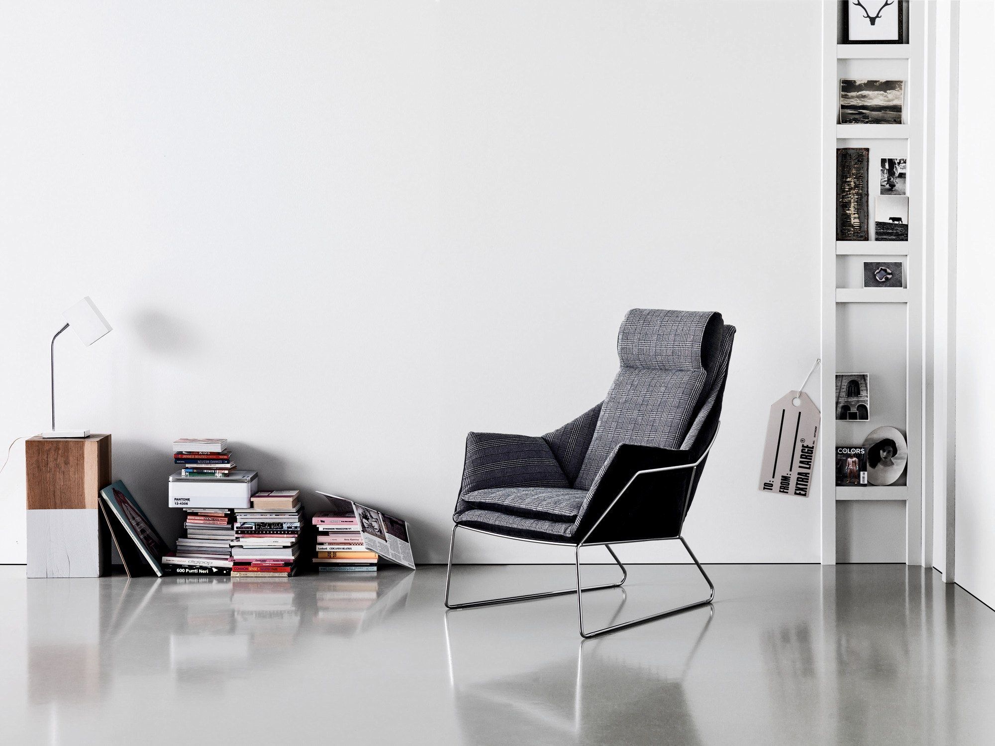 Кресло bergère из ткани с высокой спинкой Saba Italia Нью-Йорк ARCH-00039174 - Вид №7