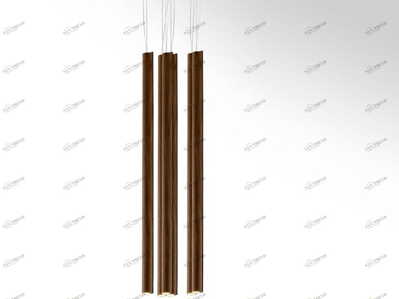 Giorgetti Led подвесной светильник из орехового дерева sun-id-1444282