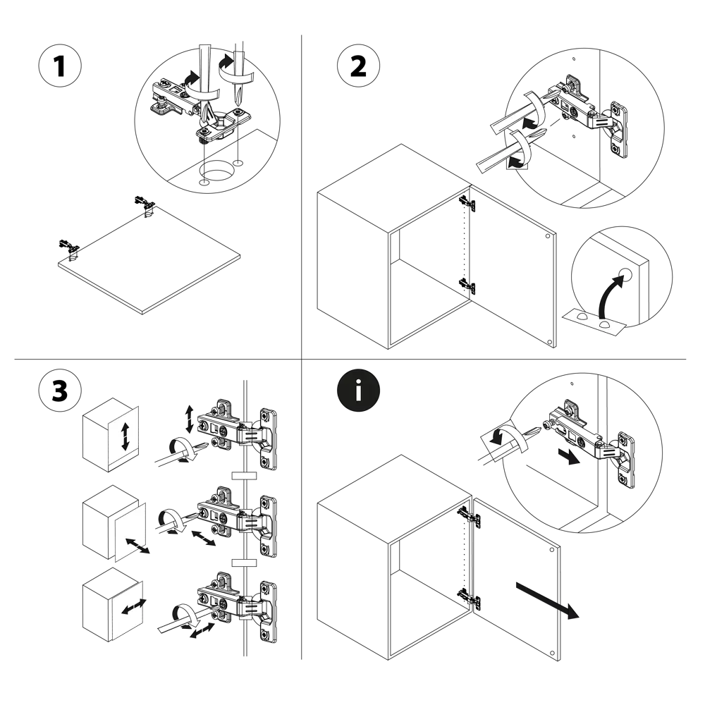 STANDERS Петли мебельные с регулировкой 110° для кухонных фасадов 80129466 STLM-0013767 - Вид №4