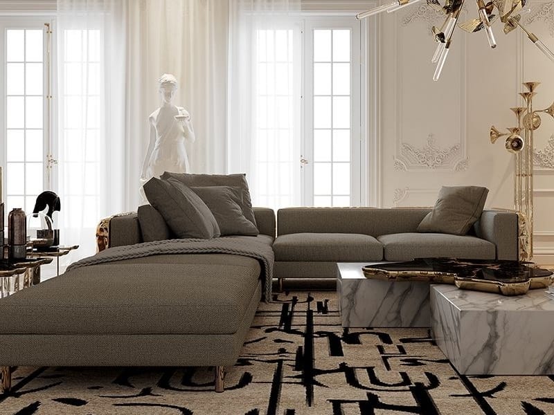 Модульный угловой диван из ткани с полуостровом Boca do Lobo Новые поступления ARCH-00046314 - Вид №6