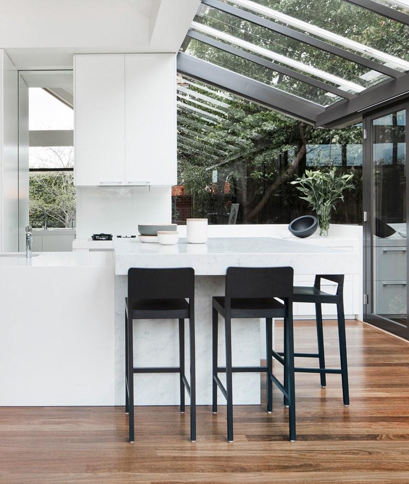 Bedont Высокий деревянный табурет со спинкой Shira sun-id-1510125 - Вид №2