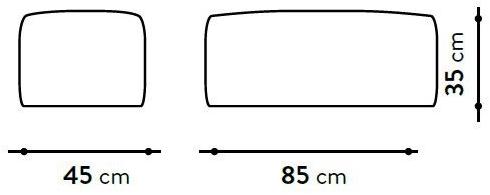 GART Прямоугольный садовый пуф из ткани Puffone sun-id-1369676 - Вид №2