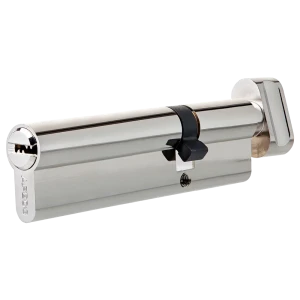 Цилиндр Apecs SM-120(50C/70)-C-NI, 50x70 мм, ключ/вертушка, цвет никель