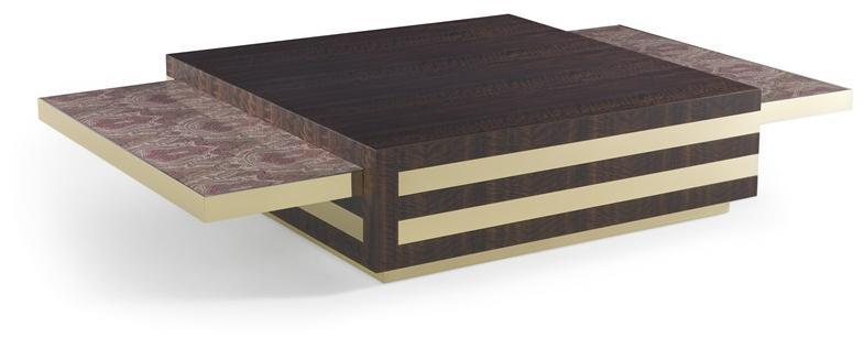 ETRO Home Interiors Низкий квадратный журнальный столик из эвкалипта  E.mer.231.a  - Вид №2