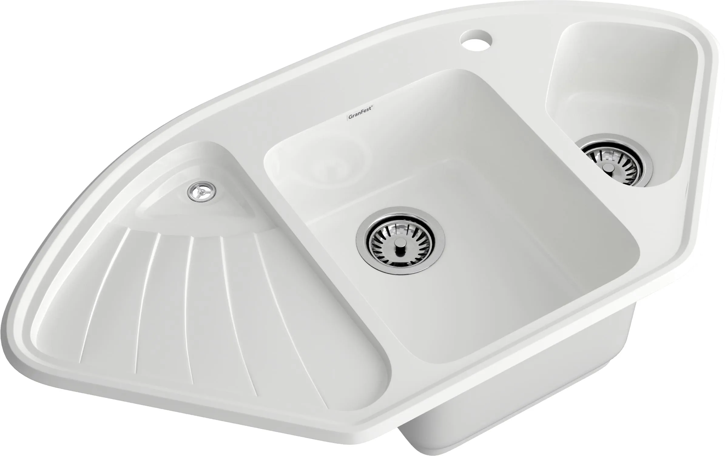 Кухонная мойка Искусственный камень CORNER S05 GranFest C-1040E-S05 - Вид №2