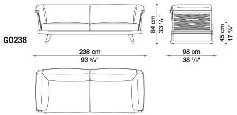 B&B Italia Outdoor Диван с шезлонгом Gio sun-id-1442753 - Вид №26
