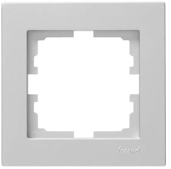 VESNA Рамка 1-ая горизонтальная без вст серебро