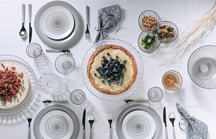 Тортовница круглая 36 см песочная Tiffany GUZZINI  00-3869856 Бежевый  - Вид №4