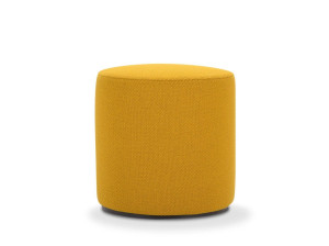 Круглый пуф из ткани