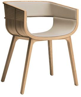 Casamania & Horm Стул из дуба, обитый тканью или кожей, с подлокотниками Maritime sun-id-1345106 - Вид №1