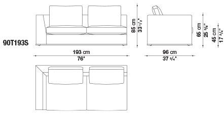Maxalto Диван из ткани Otium sun-id-1372446 - Вид №6