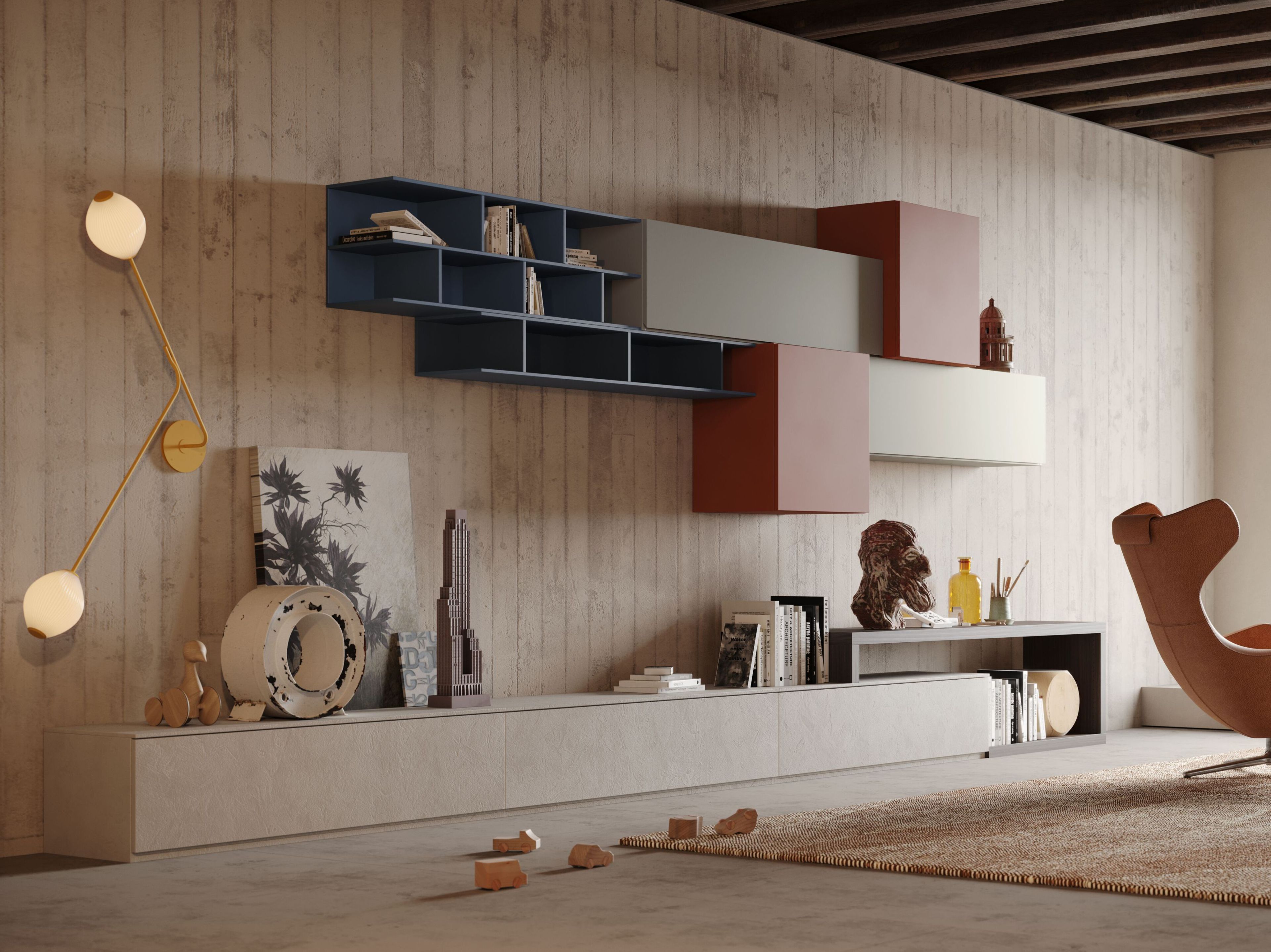 Оборудованная стена Giessegi день за днем ARCH-00119518