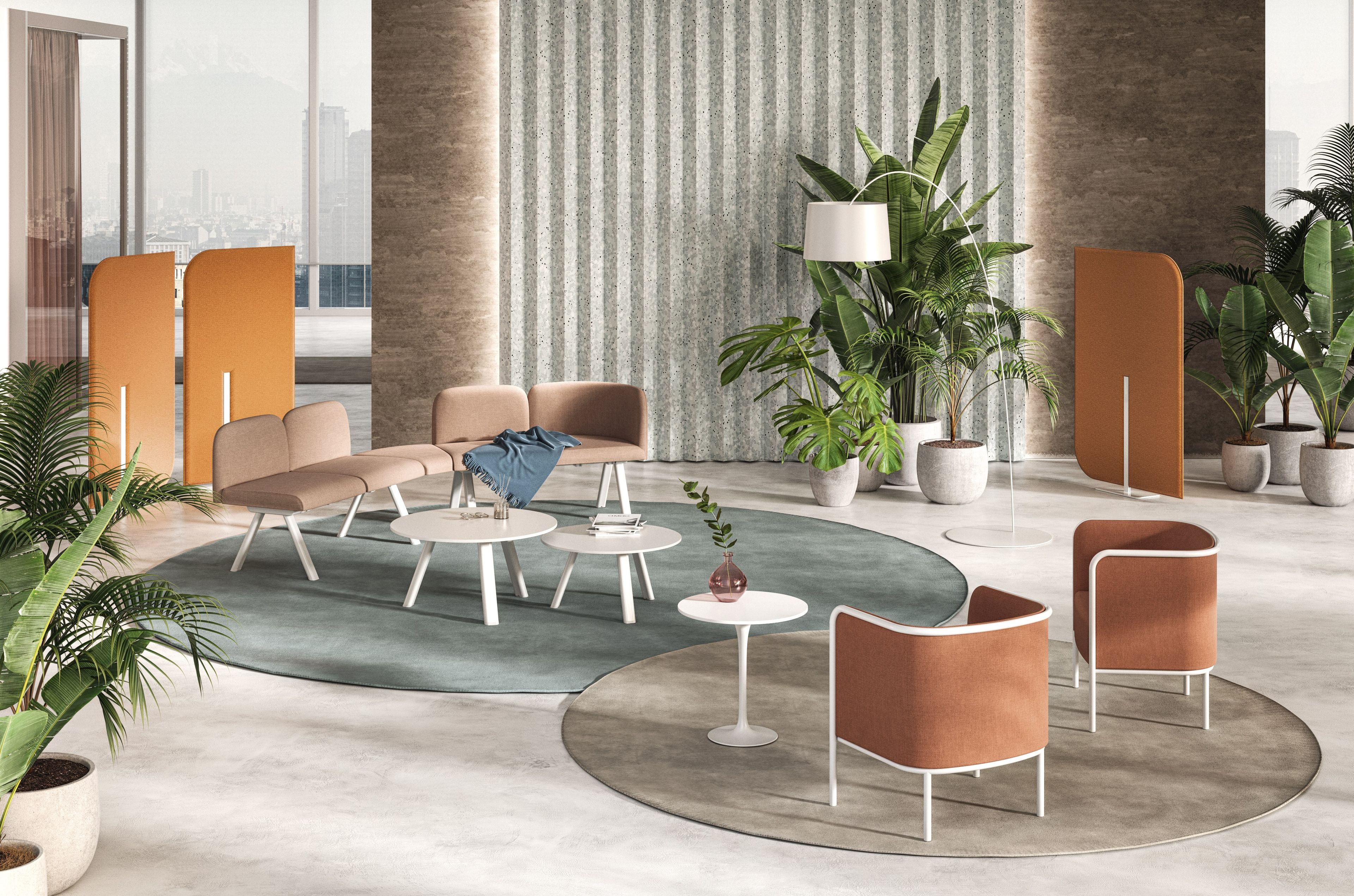 Ткань отдельно стоящая звукопоглощающая перегородка GABER TUNE FREE-STANDING ARCH-00075873 - Вид №5