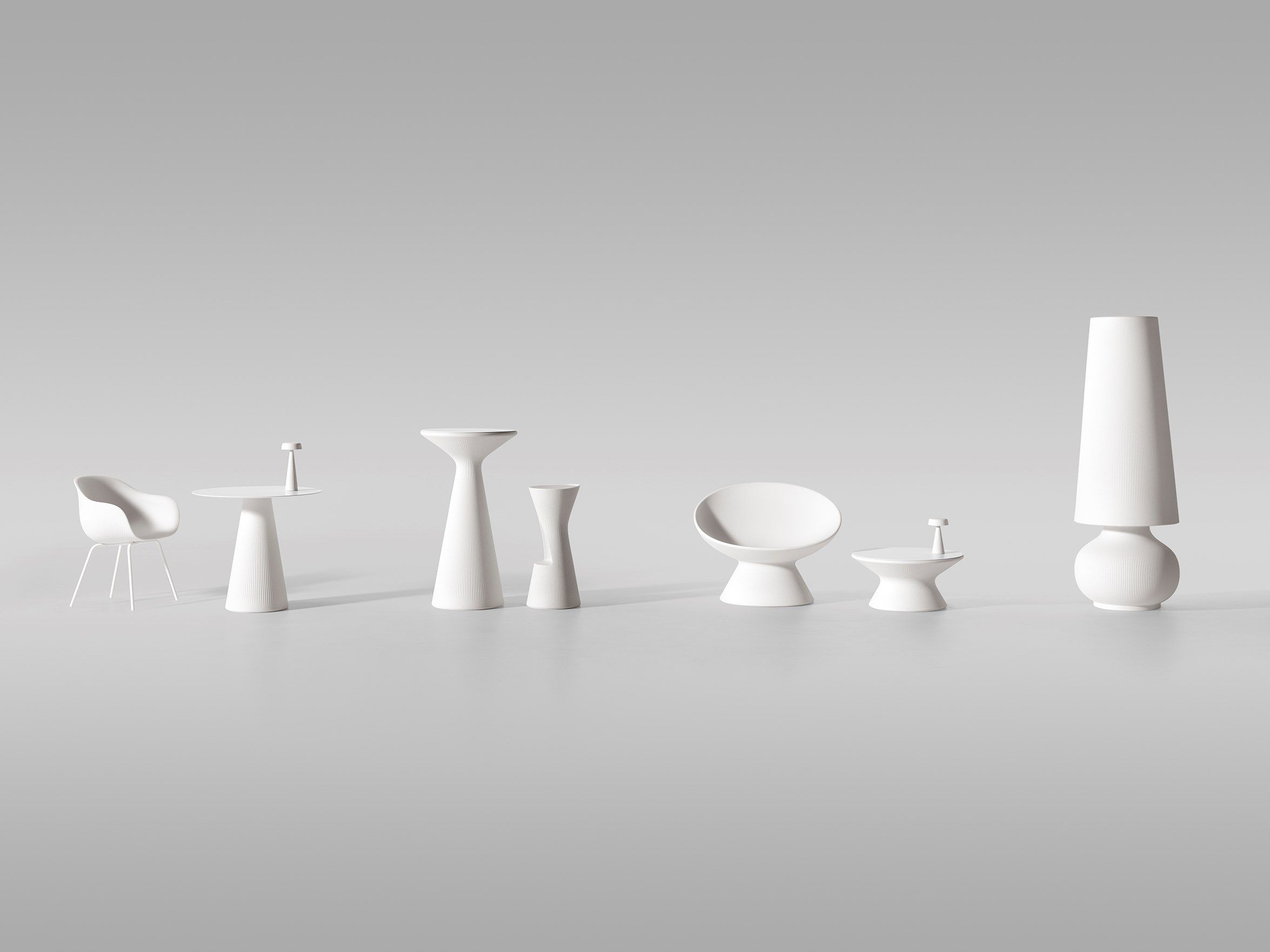 Высокий круглый стол из полиэтилена PLUST Fade ARCH-00053492 - Вид №8