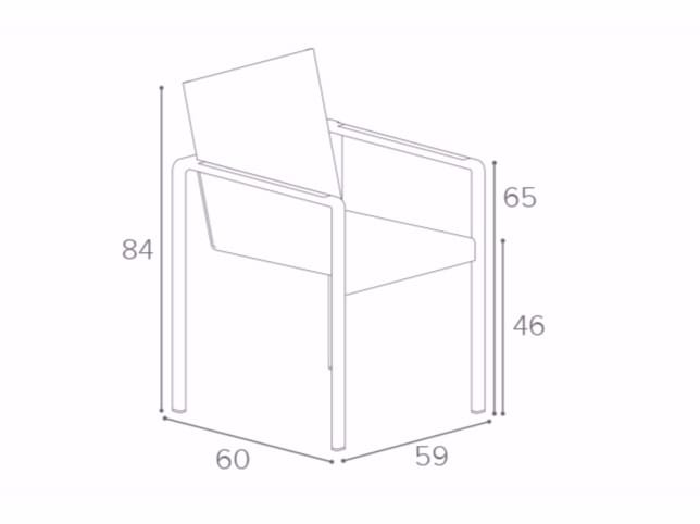 Садовый стул Batyline® с подлокотниками Royal Botania Alura ARCH-00147765 - Вид №6