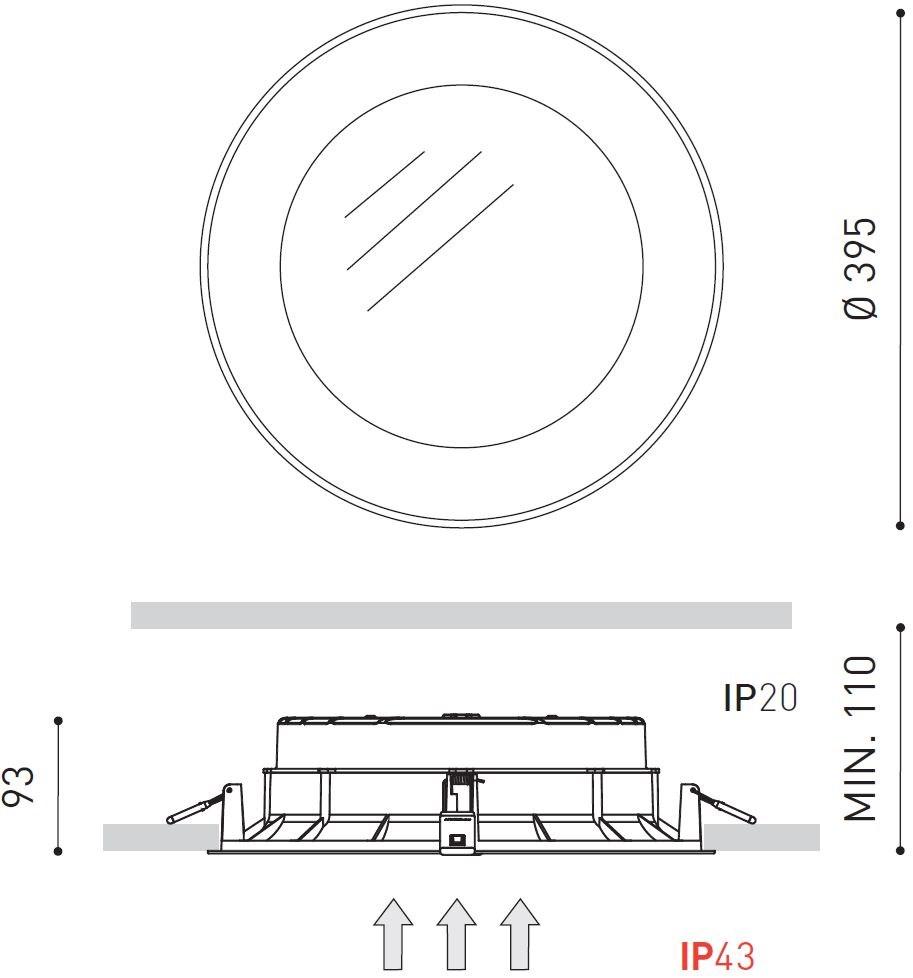 Arkoslight Встраиваемый алюминиевый потолочный светильник Drop sun-id-1392715 - Вид №14