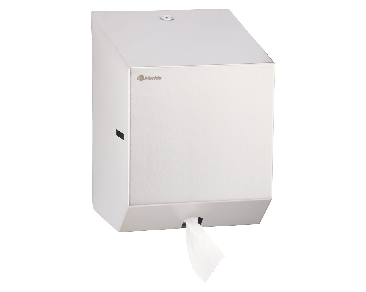 CSM202 STELLA WHITE LINE MINI система рулонов полотенец или туалетной бумаги, матовая сталь Merida  - Вид №3