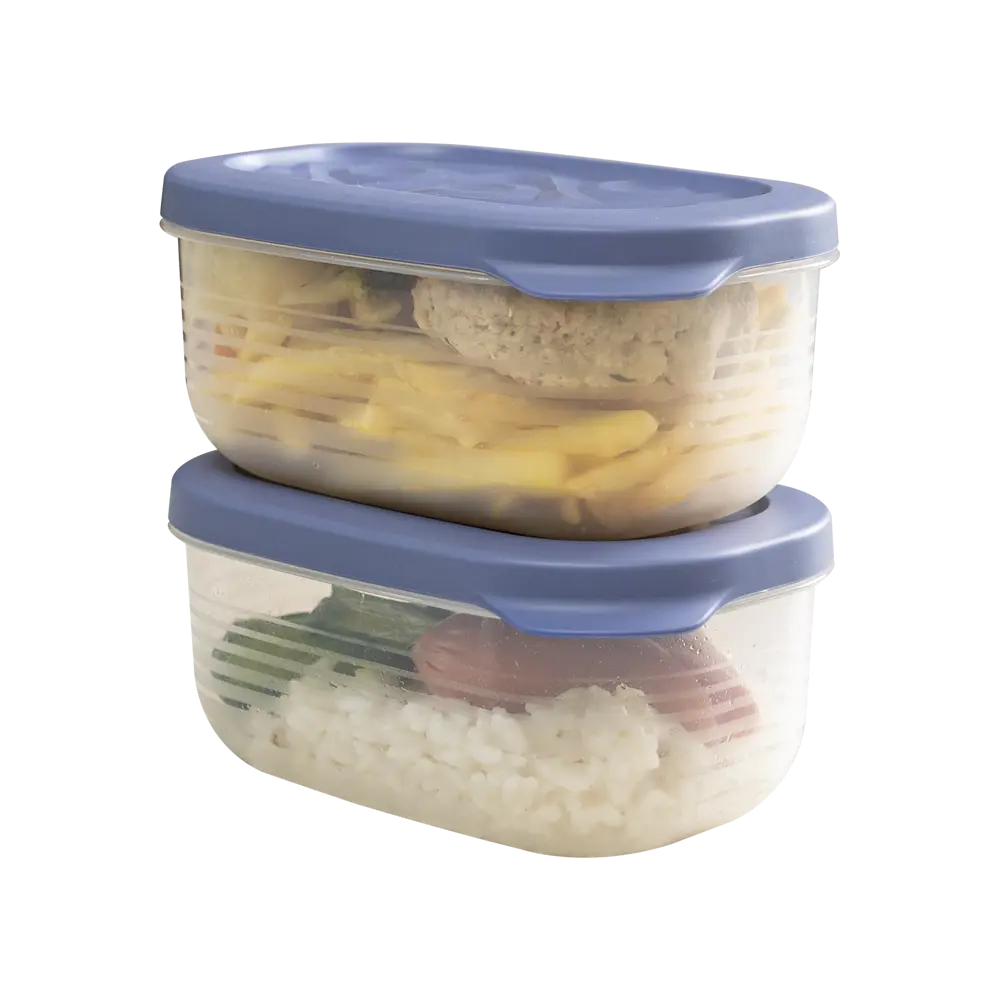 Контейнер для пищевых продуктов Флексо 650 мл полипропилен синий 2 шт Santreyd STLM-2047330 - Вид №5