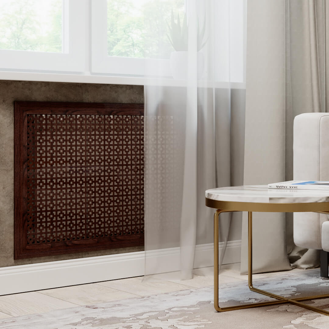 Экран для радиатора 90х60 см Дамаско венге STELLA STSR-1136 Standart - Вид №1