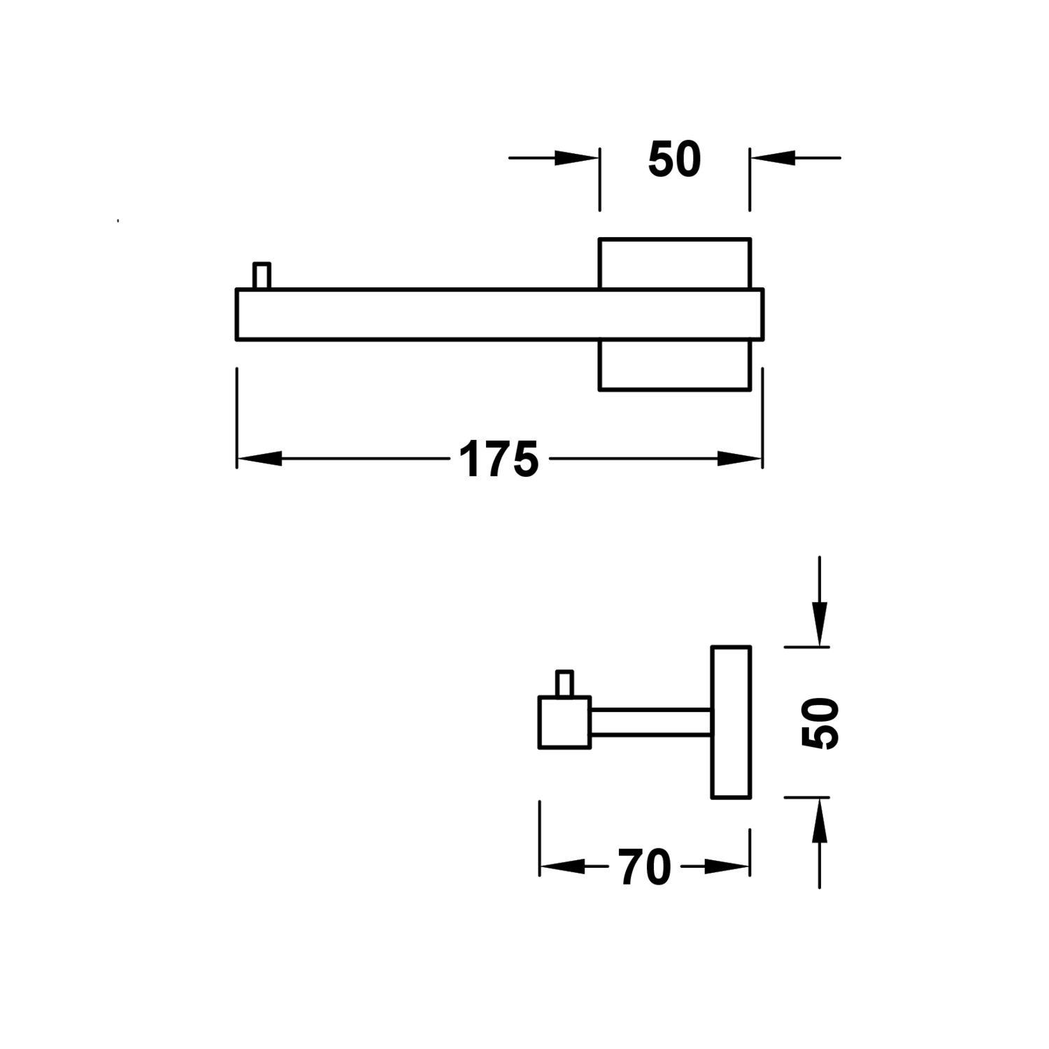 Держатель рулона без крышки-10723606OPM TRES  - Вид №1