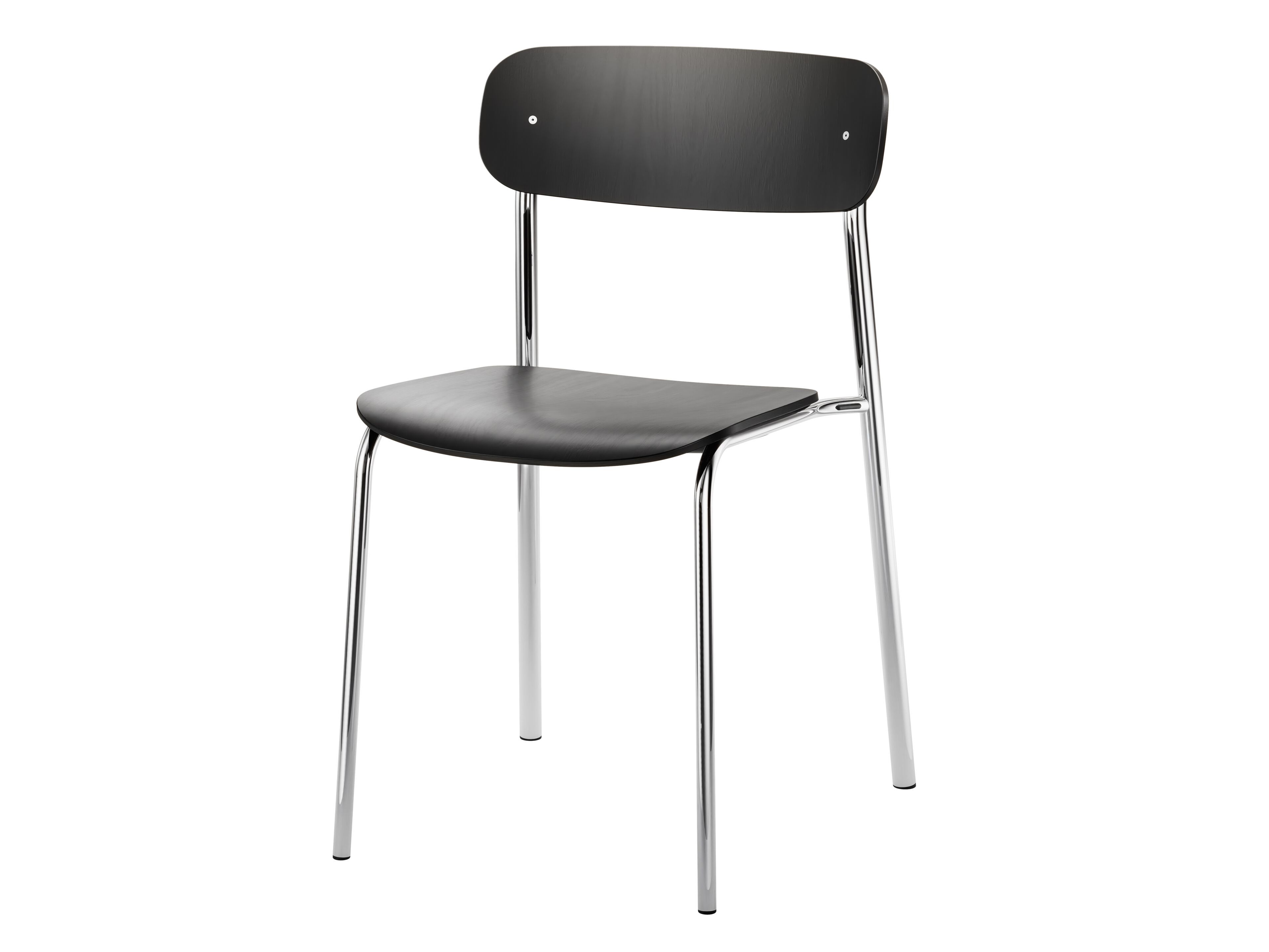 Штабелируемый стул из стали и дерева с открытой спинкой THONET S 243 ARCH-00060338 - Вид №5