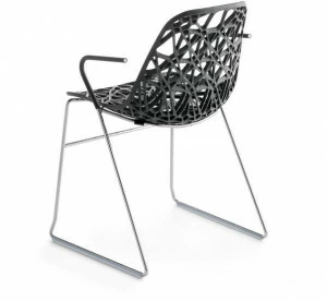 Crassevig Стул-санки штабелируемый с подлокотниками Nett