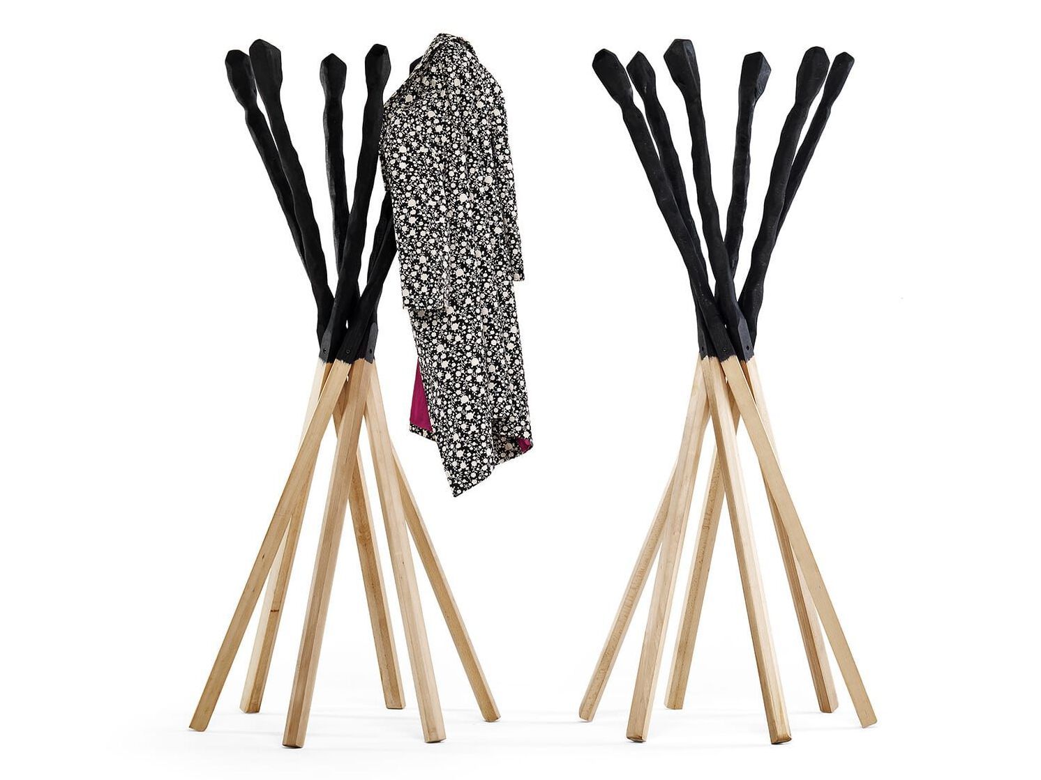 Напольная вешалка из бука Mogg MATCH ARCH-00063782 - Вид №1