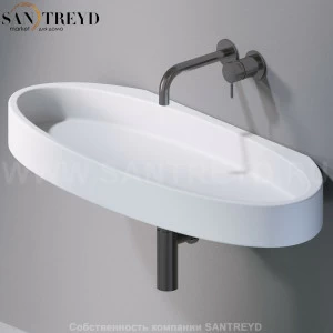 L016T1RPV4.101 Подвесная раковина настенная овальная A. e T. Italia P35 белая