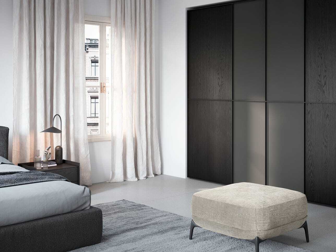 Квадратный съемный пуф из ткани Novamobili ARCH-00024083 - Вид №3