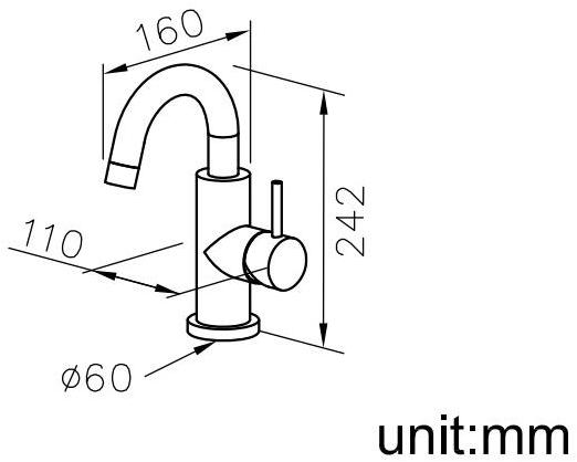 JUSTIME Смеситель для умывальника из хромированной латуни Still one 6771-91-80cp - Вид №1