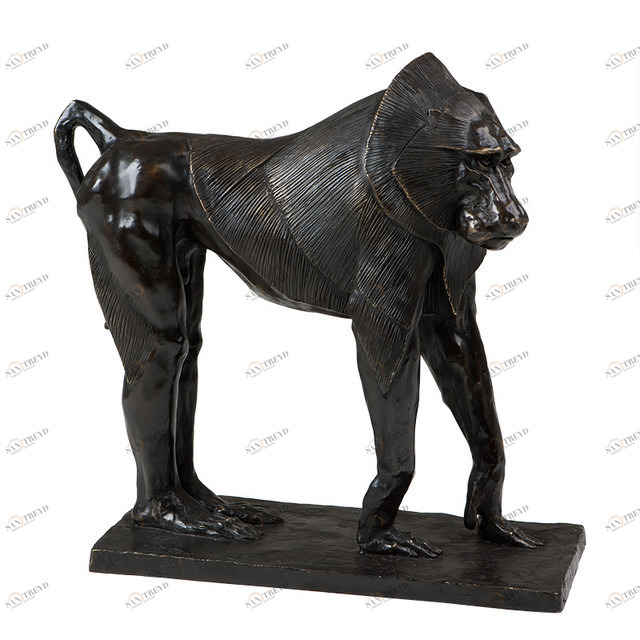 Статуэтка декоративная металлическая 58х62 см черная Baboon EICHHOLTZ EICHHOLTZ 062723 Бронза;черный 