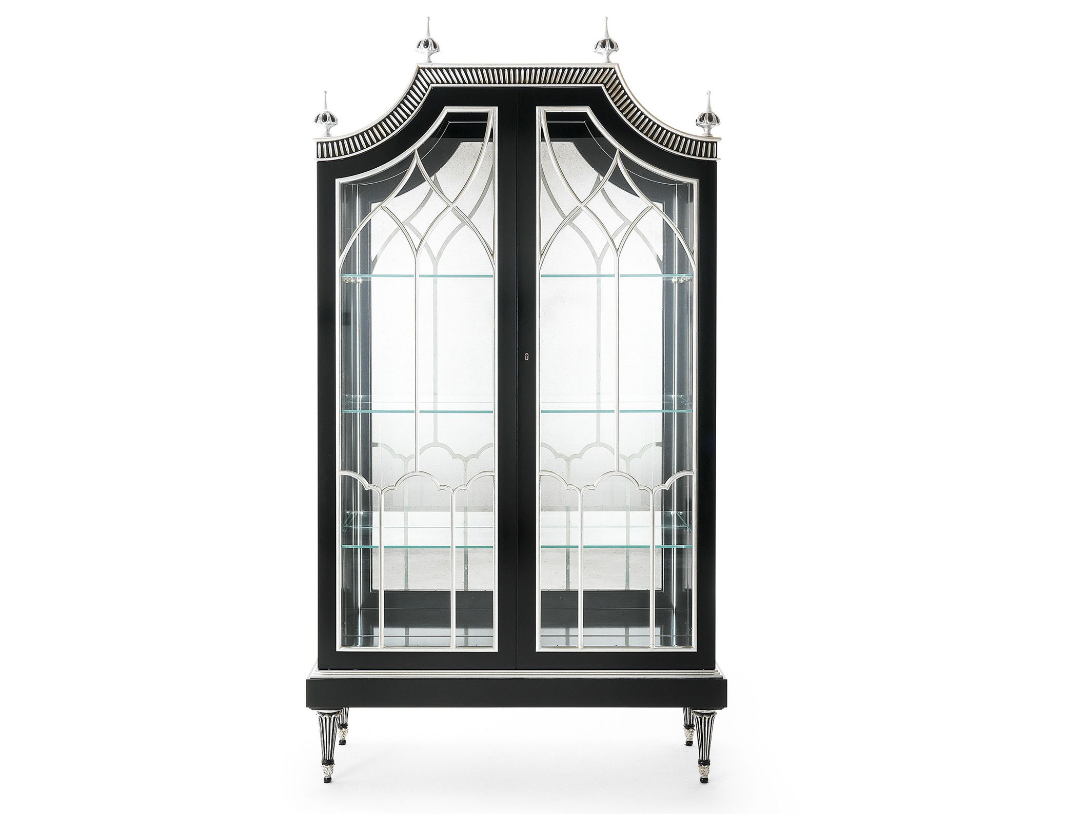 Витрина из дерева и стекла со встроенным освещением OAK Галерея ARCH-00049080