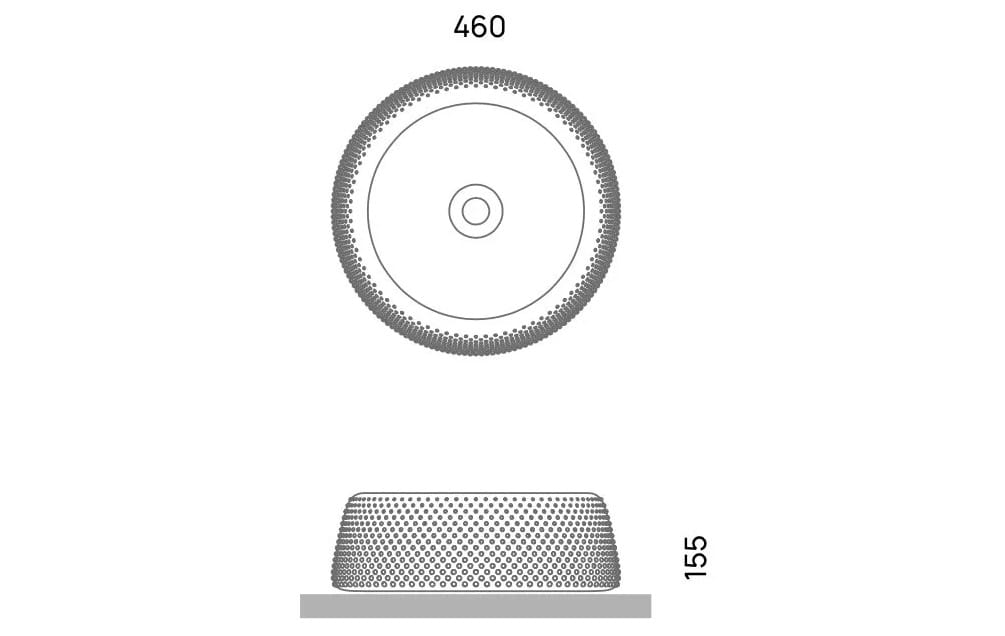 Керамическая круглая столешница Ceramica Flaminia FALALA ARCH-00083996 - Вид №3