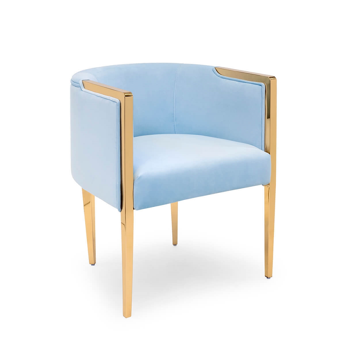 700417-81 ABHIKA СТУЛ GARDA ROUND LT.BLUE 