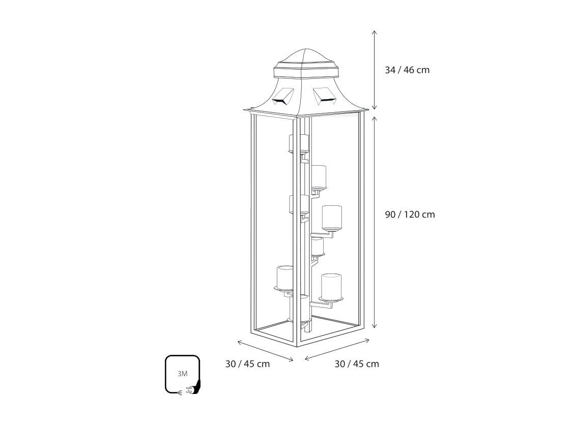 Напольная лампа из латуни Authentage Lighting BELLEFEU GRACIEUZE OUTDOOR ARCH-00045600 - Вид №2
