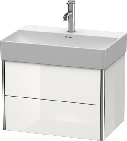XS416704040 XSquare Тумбочка подвесная компакт Черный глянцевый лак Duravit - Вид №2