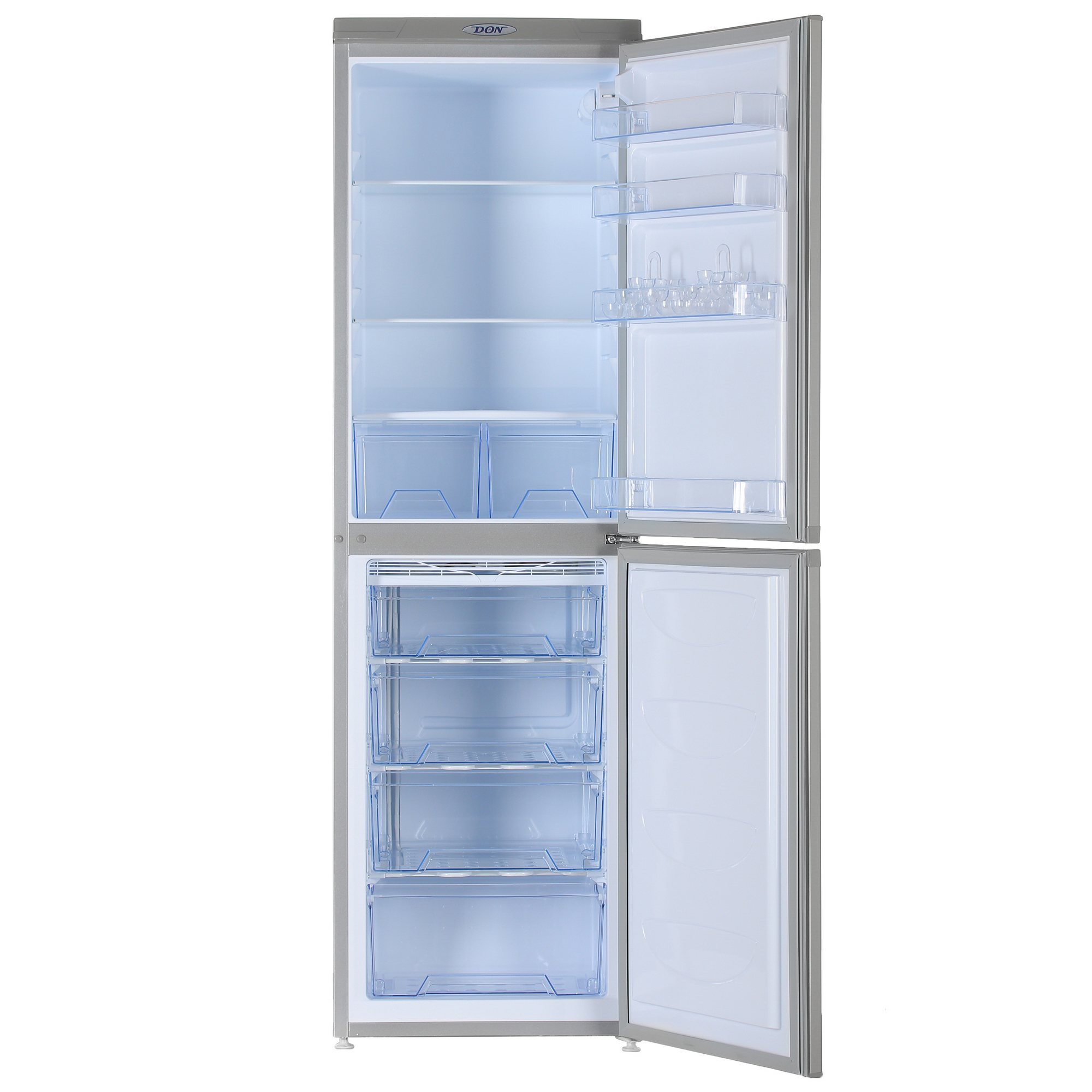 1393754 Холодильник с морозильником   DON R-296 NG серебристый STDN-0075179 - Вид №1