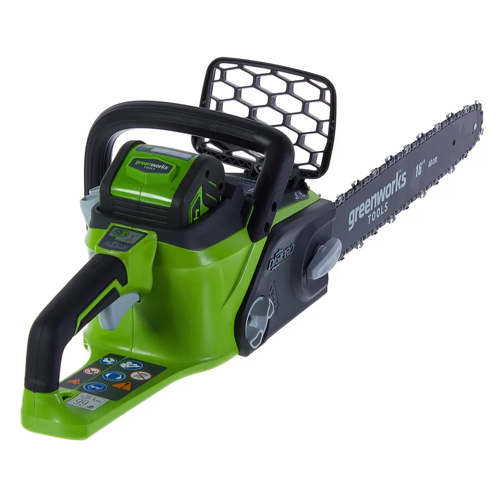 Аккумуляторная пила GreenWorks, 40 В шина 40 см АКБ и ЗУ в комплекте 18802685 STLM-2024751  - Вид №1