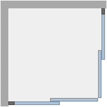 Душевое ограждение Ambassador Kingston 14011102 (900x900x2000), 1 место  - Вид №7